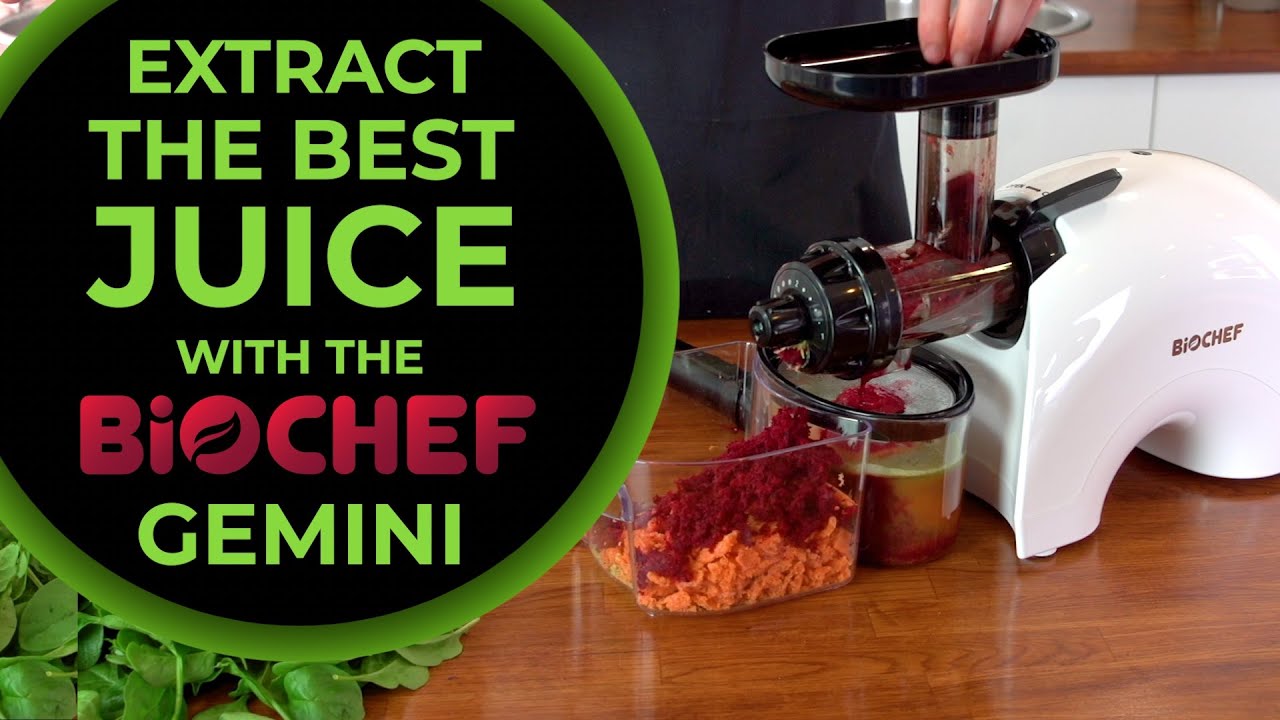 BioChef Gemini Twin Gear Cold Press Juicer YouTube