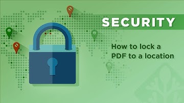 Lock PDF: How to lock a PDF to a location