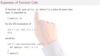 Lecture 4.2 - Functions as Objects - Functional Programming Principles in Scala