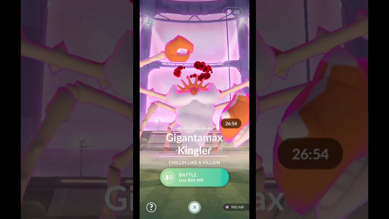 First Ever Gigantamax Kingler Raid in 