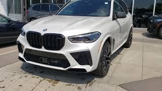 2021 BMW X5 M Competition Mineral White Metallic with Black Merino Leather Walkaround