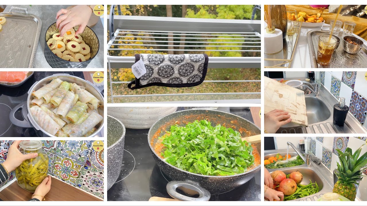 روتيني نهار سوق   و العشاء ملفوف الكرنب بنكهة تونسية بنة مانحكيلكمش / فلفل مسير