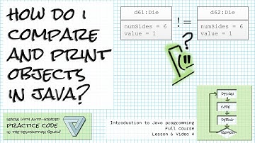 How do I compare and print my objects in Java? Intro Java course Lesson 6 Video 4
