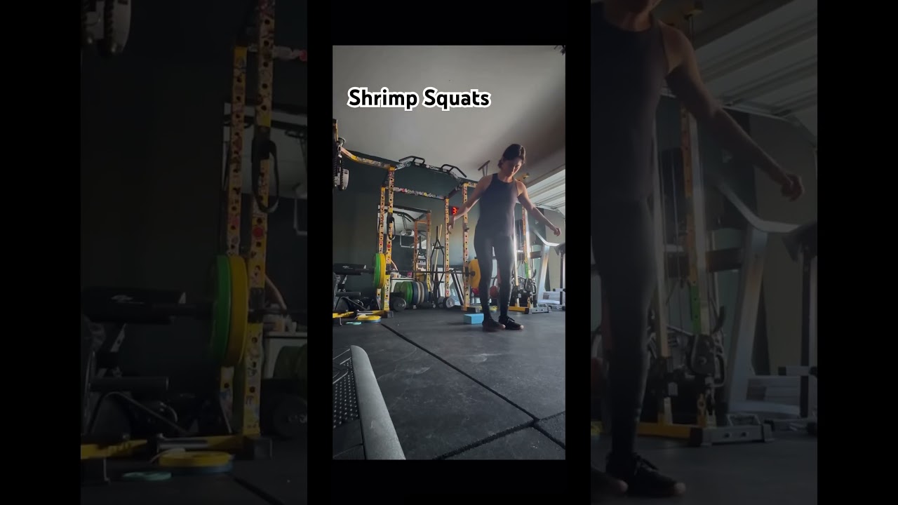Shrimp Squats. Balance. Quads. Flexibility. Coordination. Single Leg Exercise. 