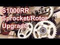 Motorcycle Sprocket Change BMW S1000RR Modified & Lightweight Rear Rotor