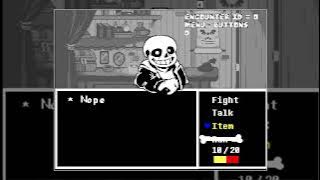 Old Engine Test 5 - Undertale last 27 hours Playable Shop Sans Fight