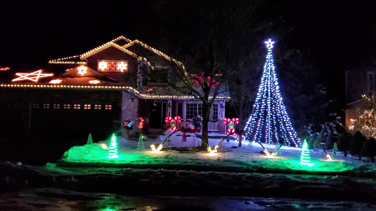 Christmas 2019 Lights to music YouTube