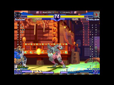 Street Fighter Alpha 3 - 🇺🇸 MiamiX-Alex(A) vs 🇺🇸 A-V-Karin(A) | Fightcade (2026-05-03 23:53 UTC)