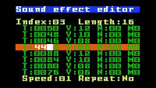 Sound Effect Editor Intellivision, 2021