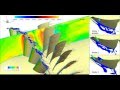 Turbofan: IDDES simulation of rotor tip leakage vortex noise, lamda2 iso-surface with velo (plain)