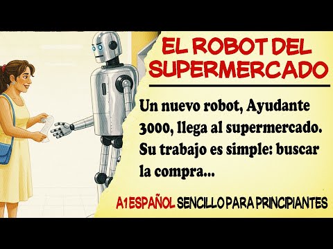 Aprende Español A1: El Robot que Causa Caos 🤖 (Historia Fácil)