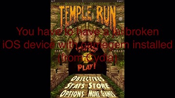 How to hack temple run 2017 iOS