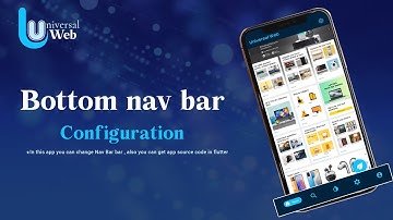 5. BottomNavigationBar Menu Configuration - Flutter UniversalWeb Multi-Purpose Android / iOS App