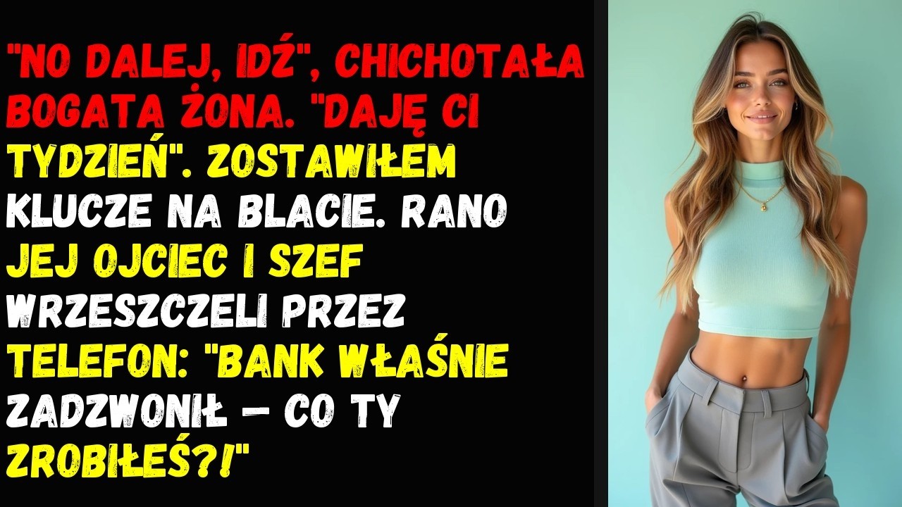 Stanęła w drzwiach z kieliszkiem wina i powiedziała: „Wszystko, co masz, jest moje. Wino, widok, powietrze, którym oddychasz. Ojciec to wszystko zbudował”. To był zwykły wtorkowy wieczór w naszym...