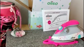 Unboxing Oliso Tula Pink M3Pro Mini Project Iron with Trivet