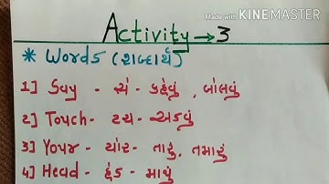 Std - 4,  Sub -English ,Unit 1 (Get up and dance )