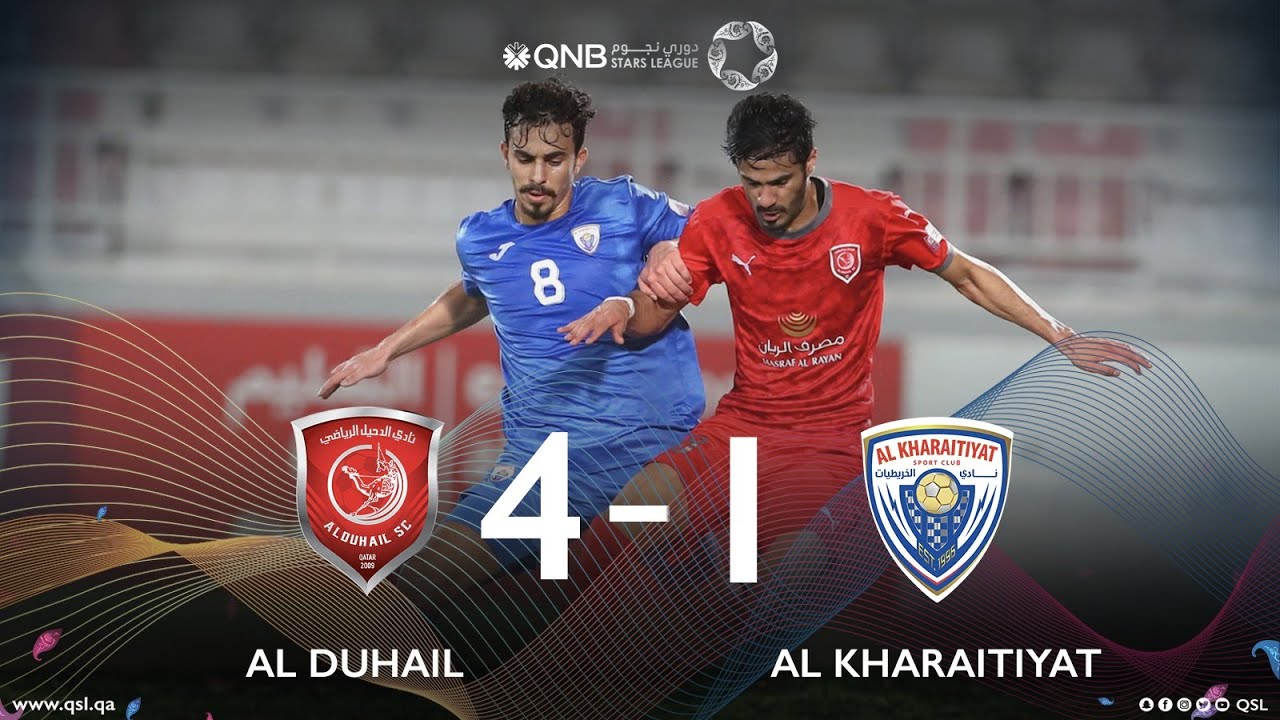 Al Duhail 4-1 Al alkharaitiyat | week 7 - YouTube