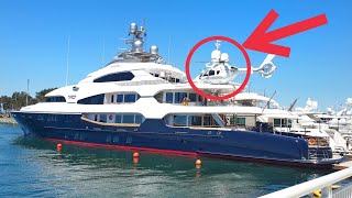 Billionaire's 150,000,000 Mega Yacht Attessa IV Helicopter landing platform San Diego