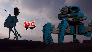 Thomas Siren Head VS Mecha Thomas The Tank Engine