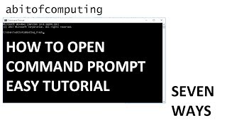 How to Open Command Prompt | 7 Different Ways | Windows 10 | Easy Tutorial