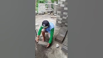 Handmade Cement Brick Molding | Satisfying ASMR 🧱 #asmr #brickmaking #construction