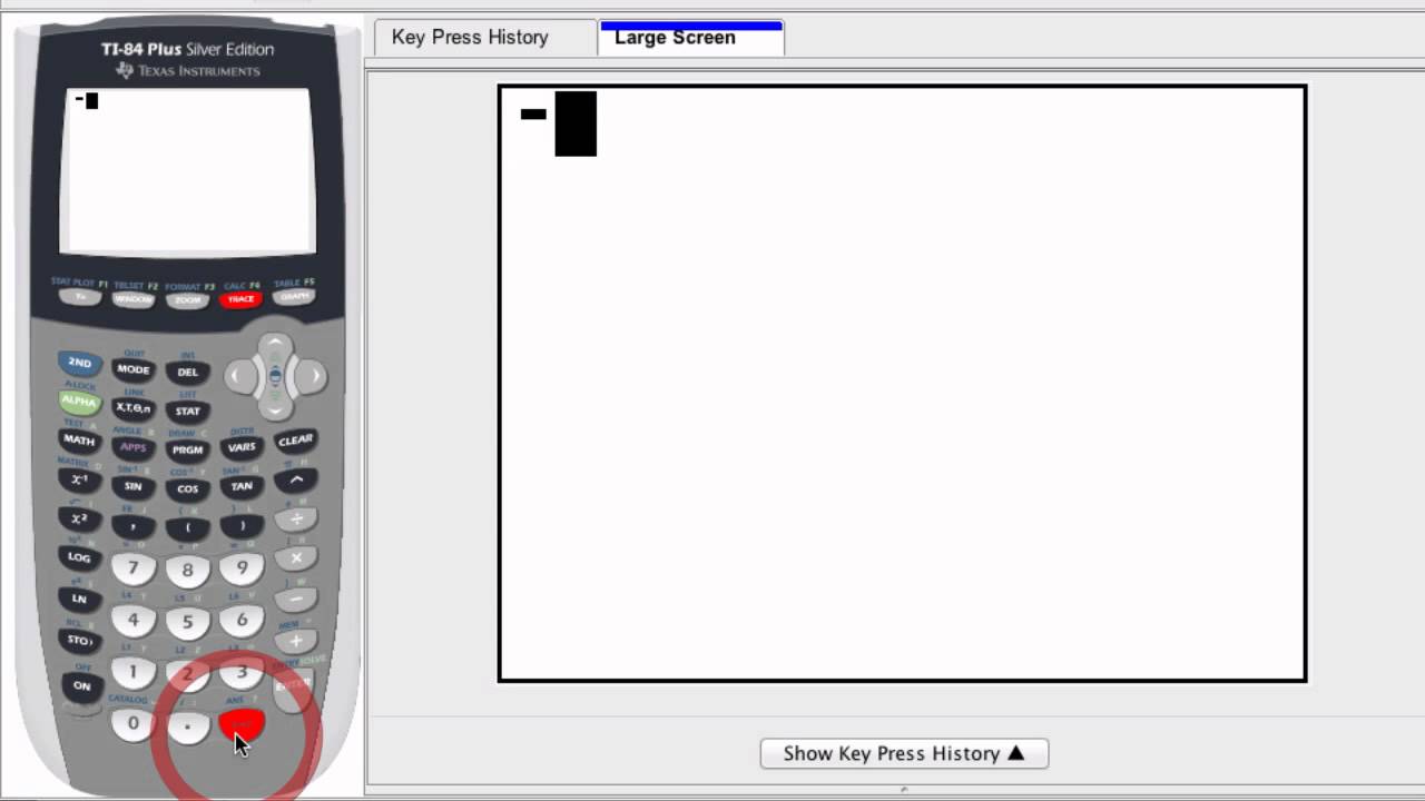 Graphing Calculator Entering Negative Values YouTube