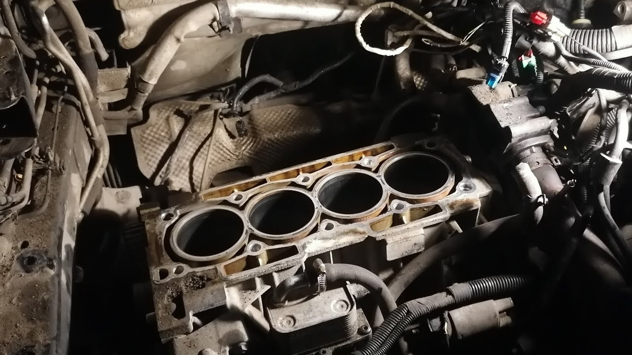 Прогорел поршень (ew10a), разборка, дефектовка.