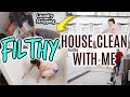 😵 FILTHY HOUSE CLEAN #WITHME | EXTREME CLEANING MOTIVATION | LAUNDRY STRIPPING