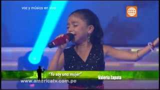 Pequeños Gigantes: Valeria canta "Yo soy una Mujer" - 16/03/2013