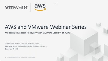 Deep Dive: Modernize Disaster Recovery With VMware Cloud On AWS