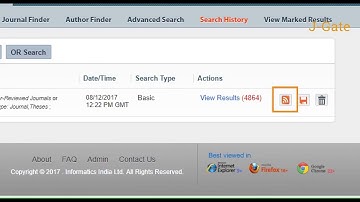 Create and Manage E-Mail & RSS alerts for latest journals TOC