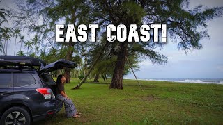 Ep 4 : Escaping a Storm in the East Coast! | TERENGGANU | Camping Road Trip Malaysia