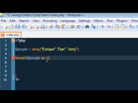 Intro into PHP - 13 - Foreach Loop