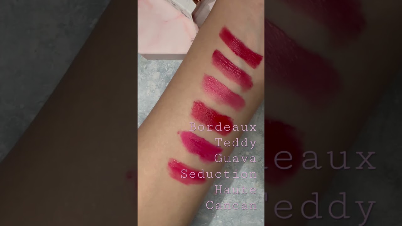 Dear Dahlia Paradise Dream Velvet Lip Mousse Mini & Set Li Tint Swatches💕