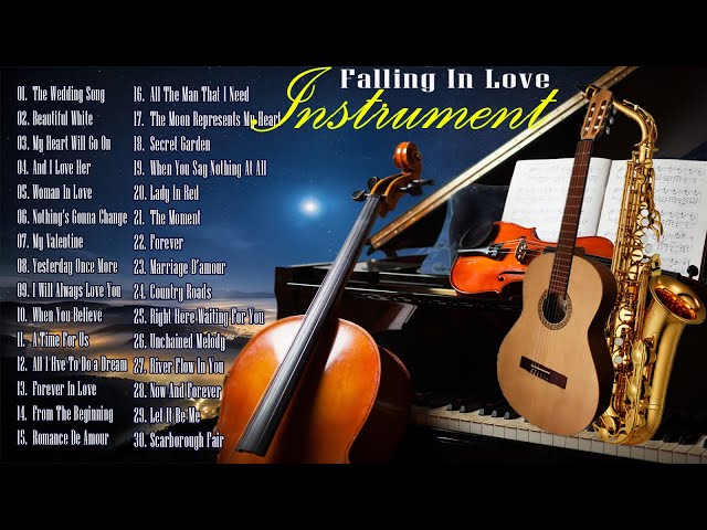 Top 100 Sax, Violin, Guitar, Piano Instrumental Love Songs 💖 Best Relaxing Instrumental Music class=