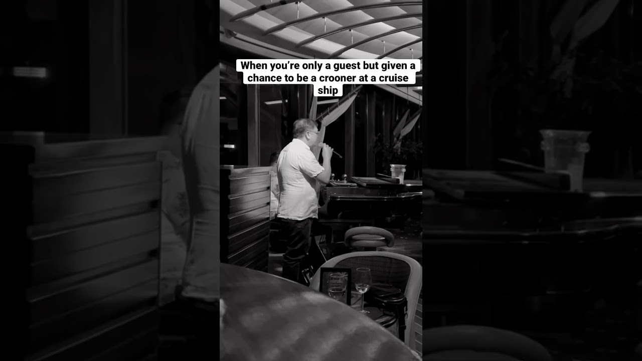 Singing at a cruise ship with a great pianist, Mr Henry! 