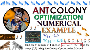 Ant Colony Optimization Numerical Example Step-By-Step ~xRay Pixy