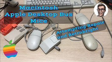 Apple Desktop Bus Mouse - Repair and Retrobright Attempt
