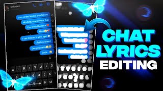 Messenger chat lyrics editing tutorial in tamil | Trending chat lyrics video editing alight motion |