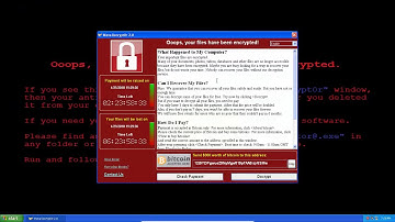 What happens when you run WannaCry on Windows XP