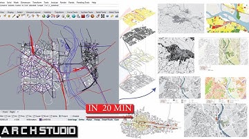 Grasshopper Tutorials Urban Master Site Plan (Rhino+ Grasshopper+ Osm Map+ Elk+ Elk 2 ) Plugins