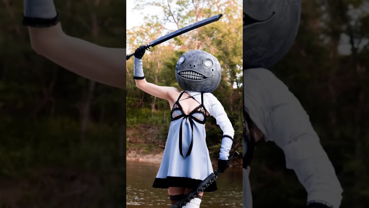 Who's your favorite NieR character? Costume/ Props made by me! #cosplay #gaming #nier