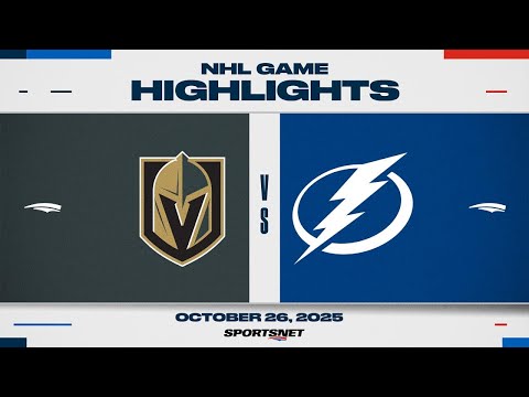 NHL Highlights | Lightning vs. Golden Knights - October 26, 2025