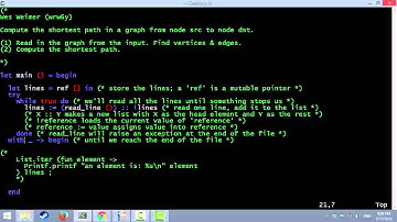 Video Guide - PA1 Rosetta - OCaml