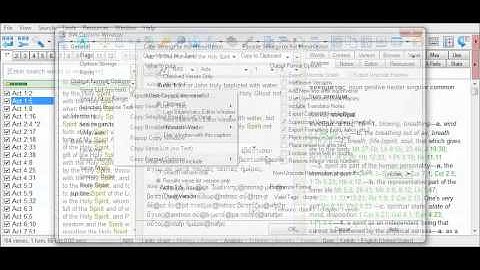 Copying Search Window Results List Verses
