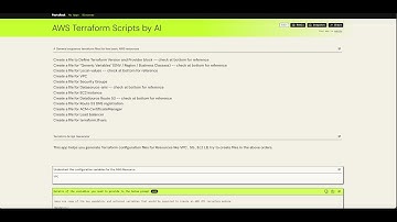 AWS Terraform Code Automation App by GenAI