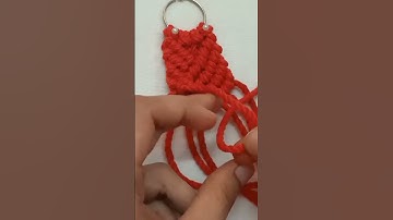 Diy Macrame keychain#shorts #macrame #diy (full video on my channel)