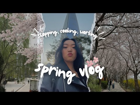 видео: весенний вложик из Кореи: сакура, шоппинг, готовка, работа