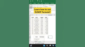 Learn how to use SUMIF formula in excel #shorts #videos #excel
