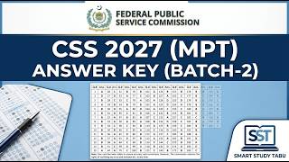 FPSC MPT Answer Key Batch-2 | Check Your Score Now! 🎯